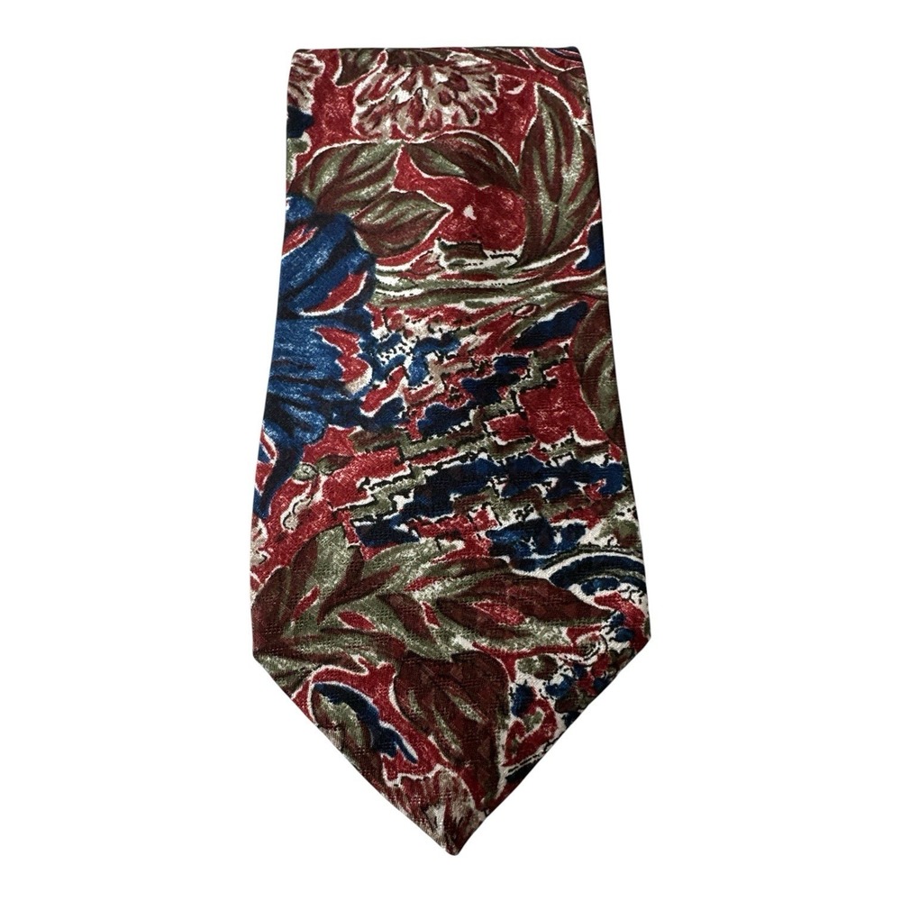 Vintage Christian Dior Monsieur Tie Floral USA Career Designer Luxury Formal